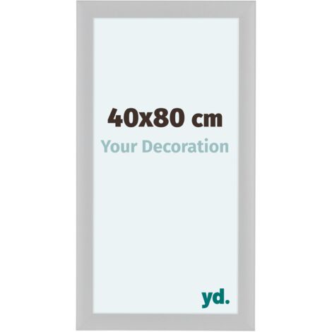 yd. - Cadre photo 40x80 - Blanc Brillant - MDF - Como