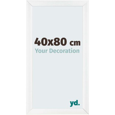 yd. - Cadre photo 40x80 - Blanc Brillant - MDF - Pisa