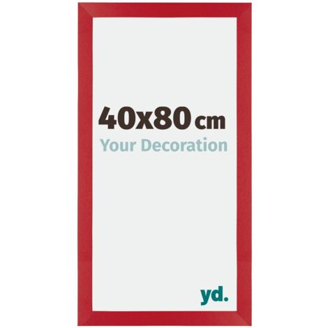 yd. - Cadre photo 40x80 - Rouge - MDF - Mura