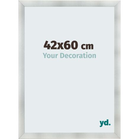 yd. - Cadre photo 42x60 - Aluminium Brosse - MDF - Pisa