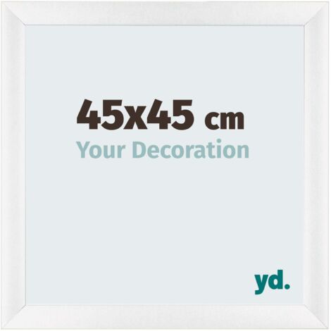 yd. - Cadre photo 45x45 - Blanc Brillant - MDF - Pisa
