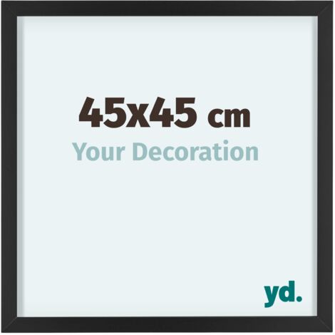 yd. - Cadre photo 45x45 - Noir - Aluminium - Virginia