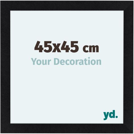 yd. - Cadre photo 45x45 - Noir Mat - MDF - Como