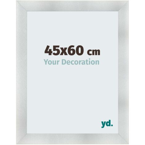 yd. - Cadre photo 45x60 - Aluminium Brosse - MDF - Pisa