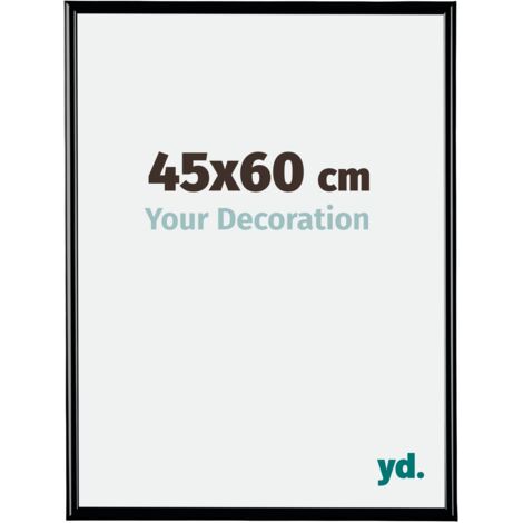 yd. - Cadre photo 45x60 - Noir Brillant - Plastique - Bordeaux