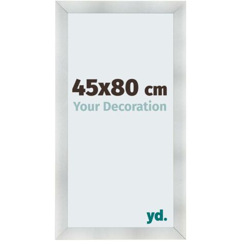 yd. - Cadre photo 45x80 - Aluminium Brosse - MDF - Pisa