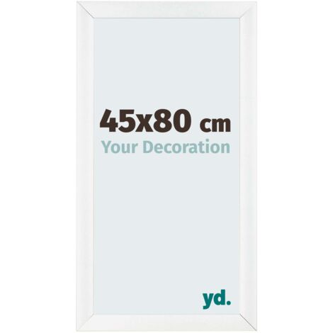 yd. - Cadre photo 45x80 - Blanc Brillant - MDF - Pisa