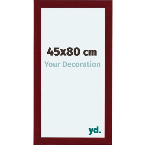 yd. - Cadre photo 45x80 - Vin Rouge Patine - MDF - Como