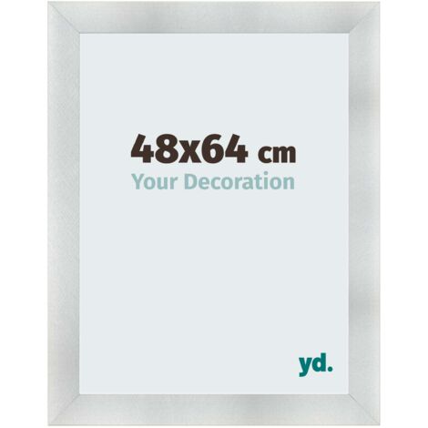 yd. - Cadre photo 48x64 - Aluminium Brosse - MDF - Pisa