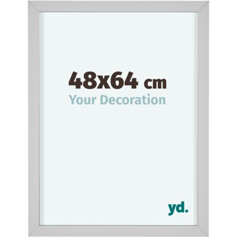 yd. - Cadre photo 48x64 - Blanc - Aluminium - Virginia