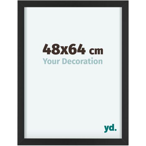yd. - Cadre photo 48x64 - Noir - Aluminium - Virginia