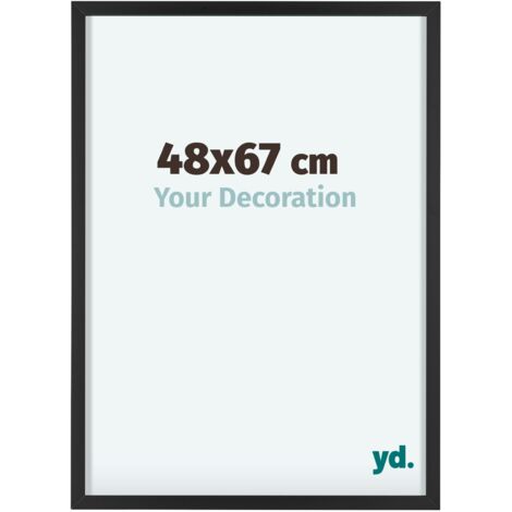 yd. - Cadre photo 48x67 - Noir - Aluminium - Virginia