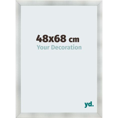 yd. - Cadre photo 48x68 - Aluminium Brosse - MDF - Pisa