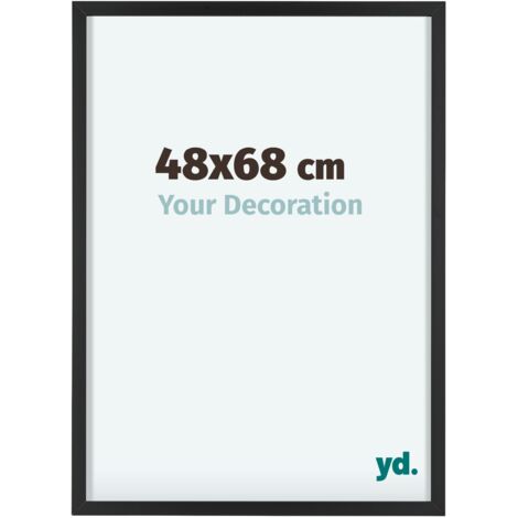 yd. - Cadre photo 48x68 - Noir - Aluminium - Virginia