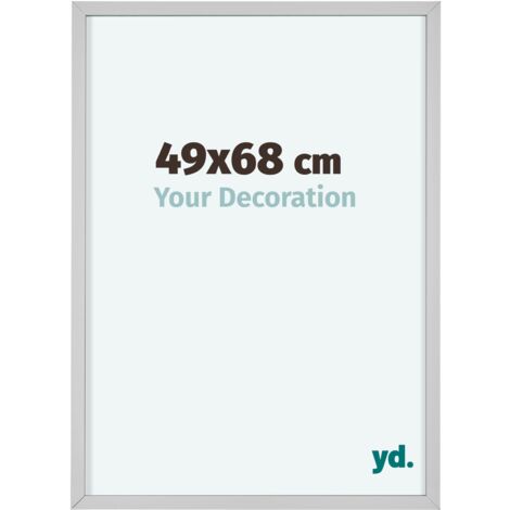 yd. - Cadre photo 49x68 - Blanc - Aluminium - Virginia