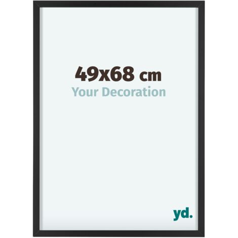 yd. - Cadre photo 49x68 - Noir - Aluminium - Virginia