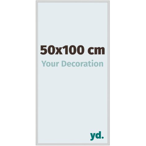 yd. - Cadre photo 50x100 - Argent Mat - Aluminium - Miami