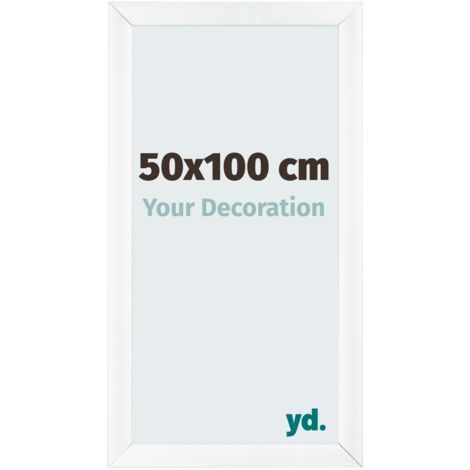 yd. - Cadre photo 50x100 - Blanc Mat - MDF - Pisa