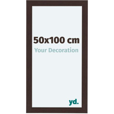 yd. - Cadre photo 50x100 - Chene Fonce - MDF - Como