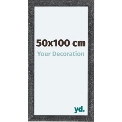yd. - Cadre photo 50x100 - Gris Patine - MDF - Como