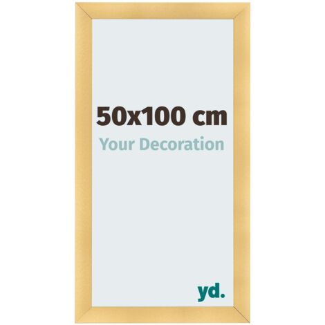 yd. - Cadre photo 50x100 - Or Mat - MDF - Pisa
