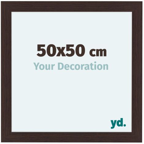 yd. - Cadre photo 50x50 - Chene Fonce - MDF - Como