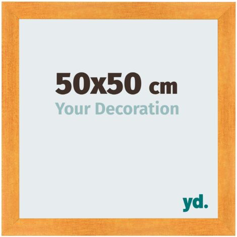 yd. - Cadre photo 50x50 - Orange - MDF - Pisa