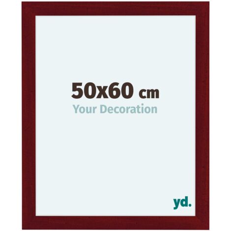 yd. - Cadre photo 50x60 - Vin Rouge Patine - MDF - Como