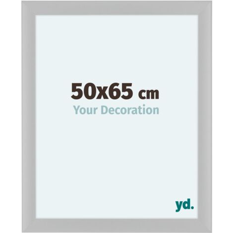 yd. - Cadre photo 50x65 - Blanc Brillant - MDF - Como