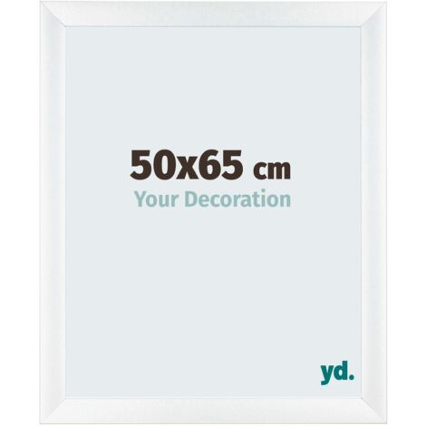 yd. - Cadre photo 50x65 - Blanc Mat - MDF - Pisa