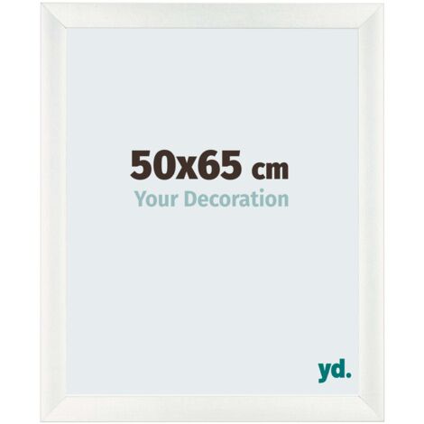 yd. - Cadre photo 50x65 - Blanc Patine - MDF - Pisa
