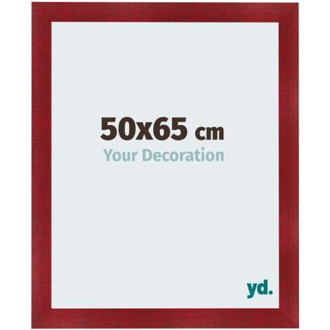 yd. - Cadre photo 50x65 - Vin Rouge Patine - MDF - Pisa