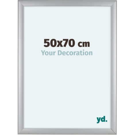 yd. - Cadre photo 50x70 - Argent Mat - MDF - Como