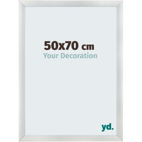 yd. - Cadre photo 50x70 - Argent Mat - MDF - Pisa