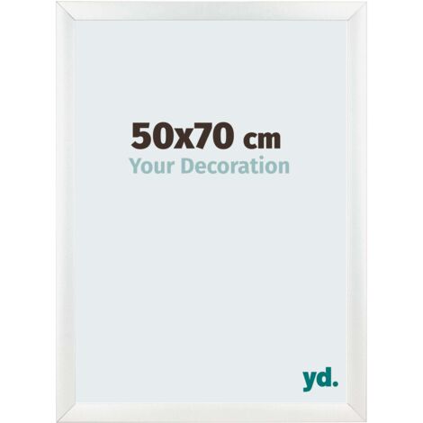 yd. - Cadre photo 50x70 - Blanc Brillant - MDF - Pisa
