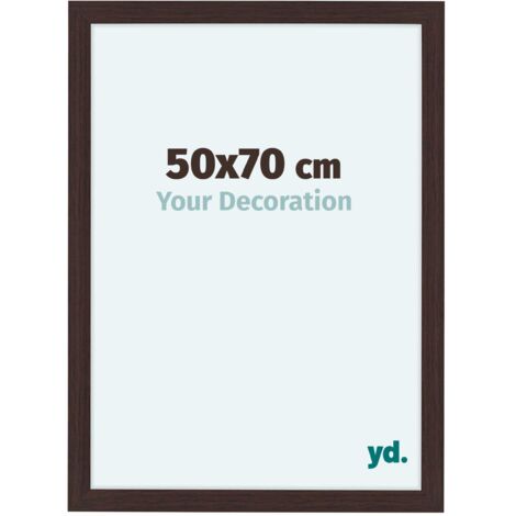 yd. - Cadre photo 50x70 - Chene Fonce - MDF - Como