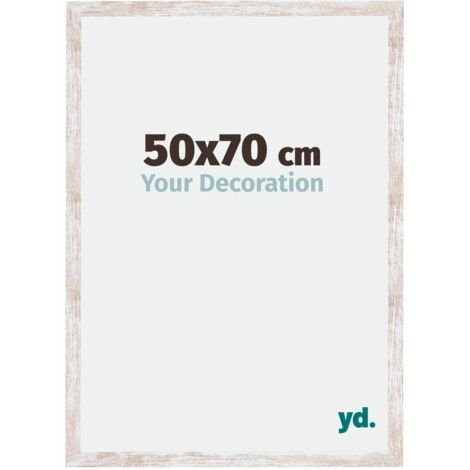 yd. - Cadre photo 50x70 - White Wash - MDF - Catania