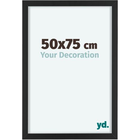 yd. - Cadre photo 50x75 - Noir - Aluminium - Virginia