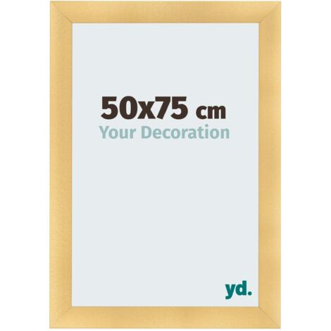 yd. - Cadre photo 50x75 - Or Mat - MDF - Pisa