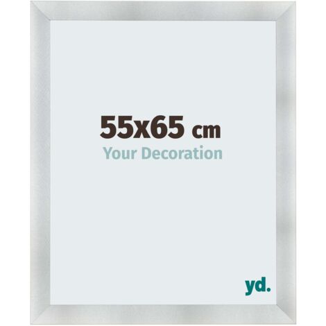 yd. - Cadre photo 55x65 - Aluminium Brosse - MDF - Pisa