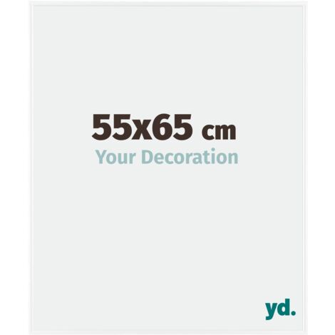yd. - Cadre photo 55x65 - Blanc Brillant - Plastique - Evry