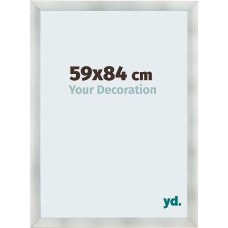 yd. - Cadre photo 59x84 - Aluminium Brosse - MDF - Pisa