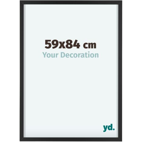 yd. - Cadre photo 59x84 - Noir - Aluminium - Virginia