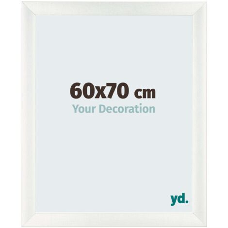 yd. - Cadre photo 60x70 - Blanc Patine - MDF - Pisa