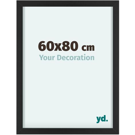 yd. - Cadre photo 60x80 - Noir - Aluminium - Virginia