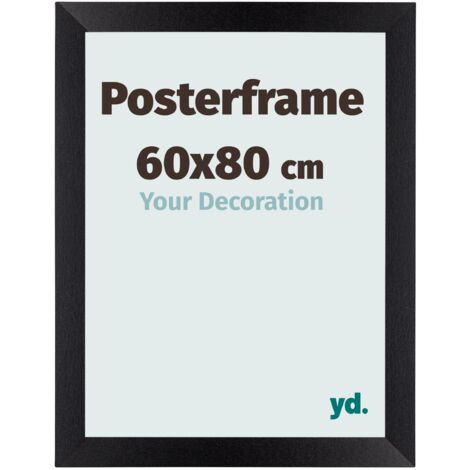 yd. - Cadre photo 60x80 - Noir Mat - MDF - Parma