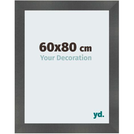 yd. - Cadre photo 60x80 - Noir Mat - MDF - Pisa
