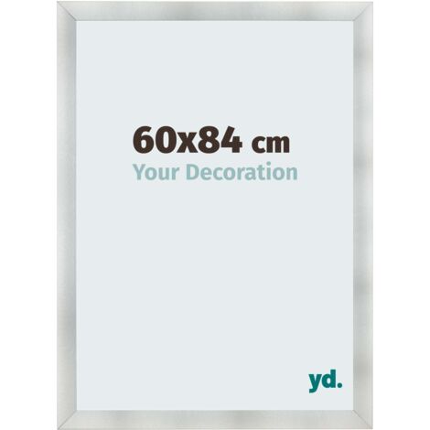 yd. - Cadre photo 60x84 - Aluminium Brosse - MDF - Pisa