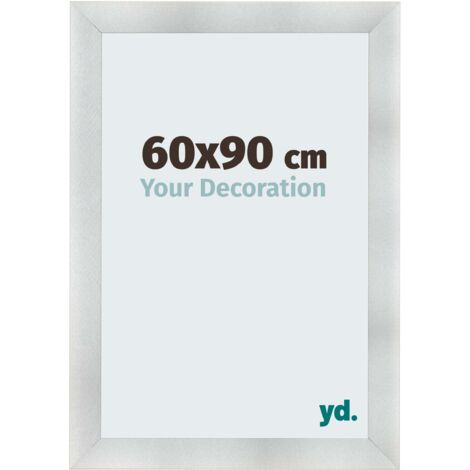 yd. - Cadre photo 60x90 - Aluminium Brosse - MDF - Pisa