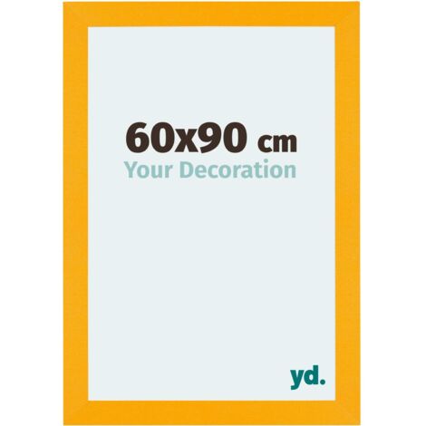 yd. - Cadre photo 60x90 - Jaune - MDF - Mura